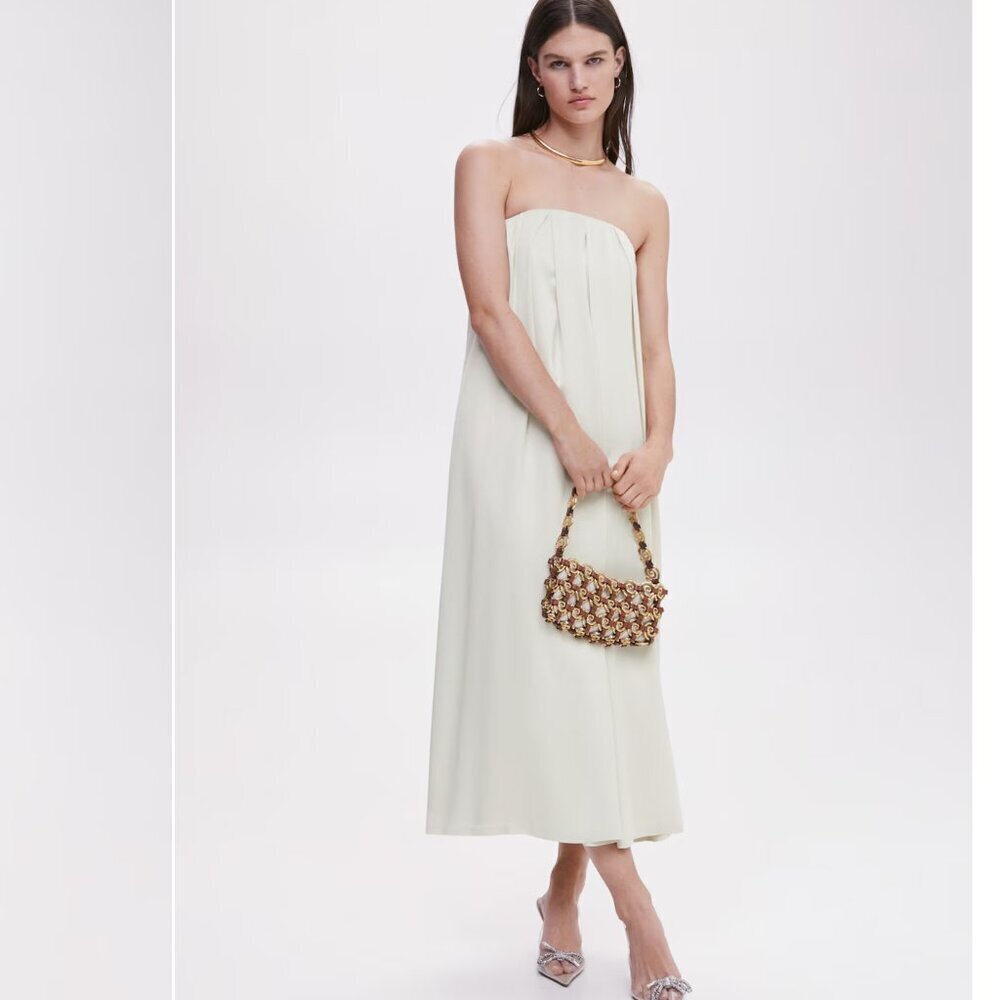 MANGO Strapless dress Size L NEW WITH TAG! - Picture 2 of 6